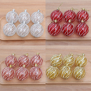 Adornos Navideños de Malla Espiral Transparente Pintados de Estilo Nuevo para Colgar en el Árbol de Navidad - Product Image 3