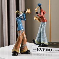 Productos más populares adornos artísticos Jazz cantante banda estatuilla famosa estatuilla sala de estar estantería decoración del hogar