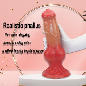 Dildo <span class=keywords><strong>de</strong></span> Silicona Líquida 100% Realista con Forma <span class=keywords><strong>de</strong></span> Pene <span class=keywords><strong>de</strong></span> <span class=keywords><strong>Perro</strong></span>, Juguete Sexual Suave para Masturbación Masculina - Product Image 2