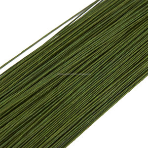 Wholesale Cheap 22gauge Paper Wrapped Craft Wire 14'' <strong>Flower</strong> Wire for Artificial <strong>Flower</strong> <strong>Support</strong> DIY - Product Image 2