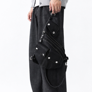 Bolso de Hombro Multifuncional de Cuero Genuino Hecho a Mano de Alta Calidad con Cierre y Bolsillos Principales Profundos - Product Image 3