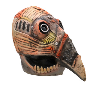 Masques d'Halloween pour fête, <span class=keywords><strong>masque</strong></span> chirurgical en latex pour le visage entier avec motif lune et lumière, thème d'Halloween effrayant - Product Image 3