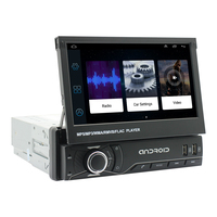 Autoradio Android simple Din 7 pouces stéréo 1G 16G Navigation GPS Oto teyp FM vidéo Autoradio lecteur DVD de voiture