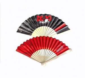 High Quality Vintage Chinese Carved Handle Folding Hand Fans Plain Custom Wooden Fan - Product Image 5