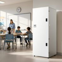 Machine à air frais ERV MVHR 850m3/h avec capteur de CO2 intelligent, économie d'énergie, ventilateur EC silencieux, récupérateur d'air, ventilateur ERV pour chambre d'hôtel