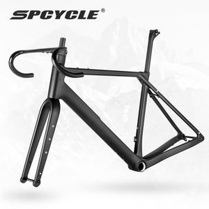 <span class=keywords><strong>Cadre</strong></span> de vélo Spcycle 2024 Aero en fibre de carbone 700x47C UDH Hanger T47 Thread BB Race Bicycle Carbon Fiber Frameset - Product Image 4