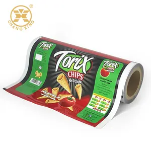 Printing Film Packing Food Grade Metallized Film Roll Holographic Custom Full Gold/Silver/Black/White Color Printed Candy Snack Packaging Rolls