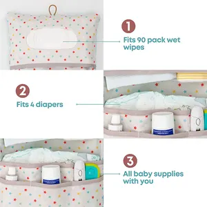 Travel Portable Foldable Mini Diaper Bag Newborn Baby Bag Organizer Baby Nappy Clutch Wallet