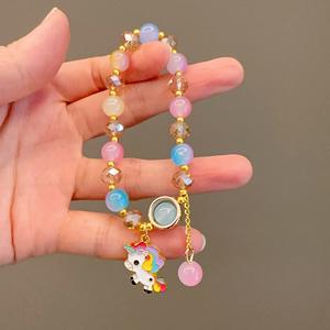 Mignon Licorne Charme Enfants Perles Bracelet Anime Bijoux Accessoires Couleurs Animal Pendentif Bracelet Mode Filles Garçons Cadeaux - Product Image 4