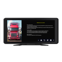 Moniteur DVR vidéo MP5 tactile Bluetooth USB IPoster 10,36 pouces pour caméras avant et arrière 1080P à 360°, dashcam 4 canaux pour camion