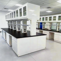 Meubles de laboratoire de haute qualité, table de laboratoire avec plateau en résine époxy, banc de laboratoire en acier pour usine pharmaceutique