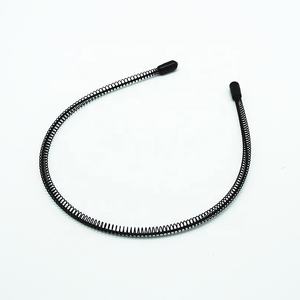 Diadema de alambre negro, banda para el cabello ondulado para uso diario, deporte de baño para mujeres y hombres, moda de Metal de alta calidad, Unisex en cualquier momento YANE - Product Image 2