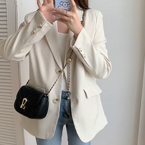 Women's PU Material Messenger <b>Bag</b> Diamond Chain Zippered Closure <b>Black</b> <b>Small</b> Square Shoulder Crossbody <b>Bag</b> for Daily Use - Product Image 4