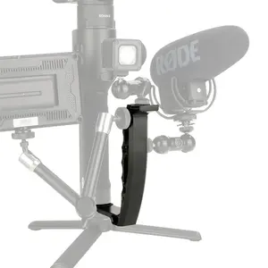 Pegangan Pegangan untuk DJI RS2/RSC2 Aksesori Kamera Gimbal Pegangan dengan Sekrup 1/4 "Monitor Dudukan Sepatu Dingin Mic L Pegangan DH03