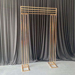 New Design Wedding Stage <b>Backdrop</b> Frame Gold Iron Wedding Arch <b>Backdrop</b> <b>Stands</b> Wedding Decorations - Product Image 4