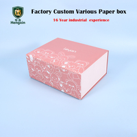 Boîte cadeau pliable à fermeture magnétique personnalisée, boîte en papier pliable avec logo personnalisé