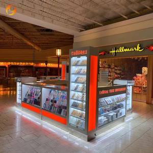 Accesorios y estuches para teléfonos móviles Quiosco de exhibición 10 pies X 12 pies Mostrador de escaparate ecológico con vidrio templado e iluminación LED - Product Image 2