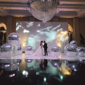 Wedding Stage Decoration Large Laser Inflatable <b>Mirror</b> <b>Ball</b> in Red Blue Gold Green Black <b>Mirror</b> <b>Ball</b> Wedding Stage Decoration La - Product Image 4