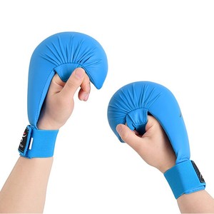 Guantes de Karate para adultos y niños, equipo de protección de entrenamiento de competición Sanda grueso, absorción de impactos para artes marciales, Boxeo - Product Image 4