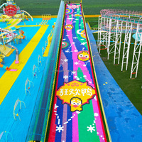 Toboggan Arc-en-ciel pour Enfants, Jeu de Plein Air pour Famille, Parfait pour les Parcs d'Attractions, Résistant aux Intempéries, Facile à Installer