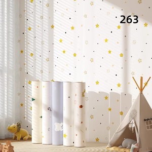<span class=keywords><strong>Papel</strong></span> Tapiz <span class=keywords><strong>Autoadhesivo</strong></span> de Dibujos Animados para Niños, Impermeable y Engrosado, para Decoración de Paredes de Dormitorios - Product Image 1