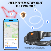 Collier Connecté pour Animaux Haute Précision 4G WiFi GPS, Étanche, Suivi en Temps Réel et Moniteur de Santé, Traceur GPS Intelligent pour Chien avec Application