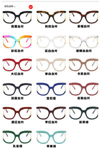 Montura de Gafas Extra Grande con Protección Anti-Luz Azul, Nueva Tendencia Europea y Americana, Montura Óptica Unisex de PC, Lentes AC, Forma de Cara de Diamante - Product Image 5