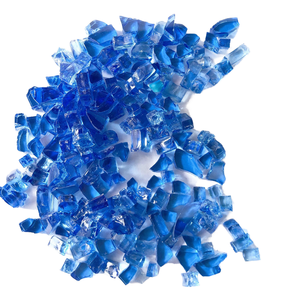 Verre trempé réfléchissant bleu <span class=keywords><strong>Ford</strong></span> pour foyer extérieur, structure solide, pierres décoratives pour aménagement paysager, vente en gros - Product Image 1