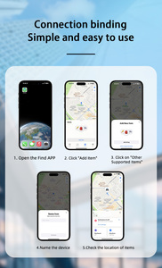 GPS hassas konumlandırma mfi sertifikalı Mini tracker IOS için anahtar bulucu cüzdan anti-kayıp cihazı - Product Image 6
