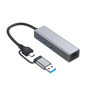 Typ C zu Gigabit USB 3.0 Erweiterungs dock Notebook-Hub aus Aluminium legierung USB-<span class=keywords><strong>Chub</strong></span> Extender-Docking station - Product Image 3