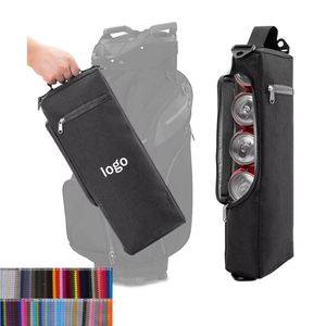 Sac isotherme souple pour golf, bière, cola, vin, boissons en canette, avec bandoulière, logo personnalisé, fermeture éclair, pour activités de plein air, avec compartiment pour boissons glacées - Product Image 1