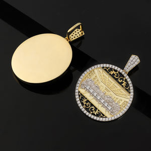 Religieux <span class=keywords><strong>Christ</strong></span> Hommes Hip Hop Blanc Or Sterling Argent Jésus Noir Émail Pièce Dernière Cène Pendentif Avec Rappeur Corde Chaîne - Product Image 6