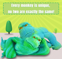 Jouet sensoriel Gorilla Monkey extensible, jouet anti-stress à presser, jeu sensoriel relaxant, jouets fidget, cadeaux promotionnels