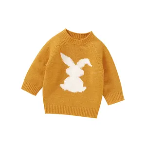 Pull de pâques pour bébé, Design Unique, motif Animal de dessin animé, pull tricoté pour nouveau-né, pull pour enfant