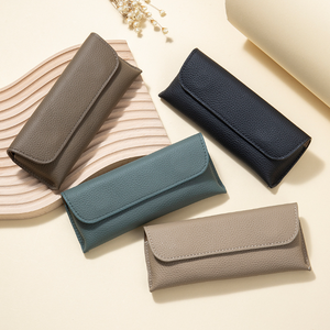 Estuche de Piel Auténtica de Lujo para Gafas, Funda para Lentes, Bolsa de Cuero Genuino para Gafas de Sol - Product Image 2