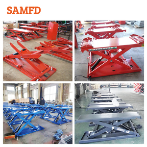 SAMFD Elevador de Tijera Portátil de Altura Media para Coches 3000KG, Plataforma Elevadora Hidráulica para Vehículos con Accionamiento SML-3.0SA Hidráulico S - Product Image 2