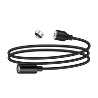 Kit de câble d'extension magnétique DC femelle vers 2 broches Pogo Pin, câble de charge magnétique mâle-femelle
