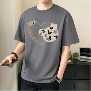 남자 camisetas para homens 티셔츠 브랜드 오버런 방글라데시에서 레드 프리미엄 컷 디자인 체육관 남성용 대형 티셔츠