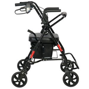 รถช่วยเดินแบบพับได้พร้อมที่นั่ง ล้อสี่ล้อ สำหรับผู้สูงอายุ - Product Image 5