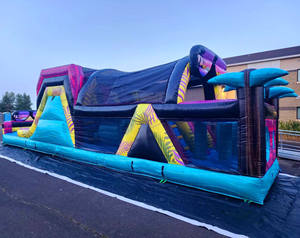 Toboggan gonflable commercial, parcours d'obstacles aquatique, parcours d'obstacles <span class=keywords><strong>pour</strong></span> piscine, extérieur, <span class=keywords><strong>pour</strong></span> adultes et enfants - Product Image 5