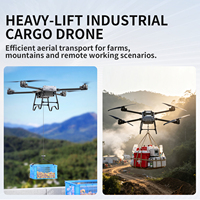 Plateforme UAV industrielle pliable en fibre de carbone Sanmoo S450PRO, hexacoptère multirotor à charge lourde pour la cartographie et l'inspection aérienne