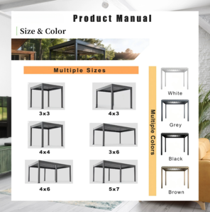 Casa Móvil <span class=keywords><strong>de</strong></span> Aluminio Resistente, Impermeable, Resistente al Viento y a la Corrosión para Patio, Playa, Resort o Zona Turística - Product Image 6