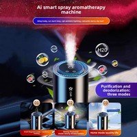 Diffuseur d'air intelligent en métal pour voiture, désodorisant, parfum pour voiture, capacité 50-100 ml, type siège pour utilisation marche/arrêt, aromathérapie tendance