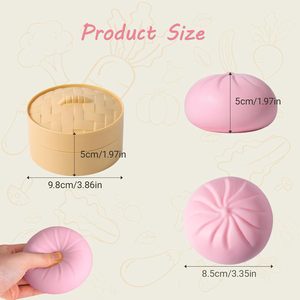 Chignon souriant, presser, viral, fidget pour aveugles, gros pâtons mystère pailletés et moelleux avec emballage - Product Image 3