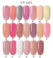 Gel de construction dur UV LED professionnel pour salon de manucure, couleur gelée, extension d'ongles, marque privée