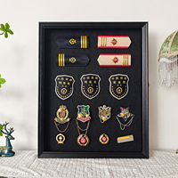 Insigne à collectionner pièce militaire médaille vitrine verre couverture ombre boîte cadre pour fleur Animal Portrait organisateur de stockage