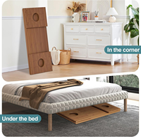 Table basse pliable en bambou, style japonais, pour méditation sur tatami, design peu encombrant, montage facile