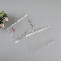 Pochette verticale personnalisée en PVC avec fermeture éclair, recyclable, pour accessoires d'échantillons de laboratoire