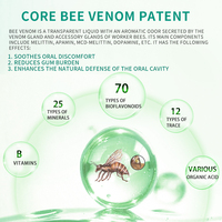 Dentifrice au venin d'abeille Keleek – Blanchiment en 3 jours, nettoyage en profondeur, élimination des taches, menthe et thé vert, haleine fraîche, sans danger pour l'émail, portable, pour la maison
