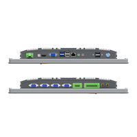 PC Industrial Personalizado TCANG con Intel Core I3 I5 I7, Panel Frontal con Botones, Totalmente de Aluminio, Sin Ventilador, Todo en Uno, 10 15 15.6 21.5 Pulgadas